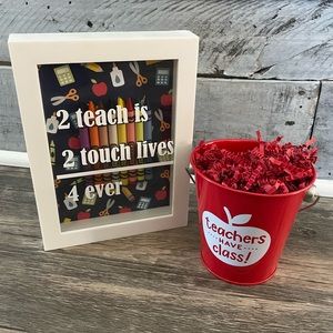 Teacher Shadowbox Gift Sign